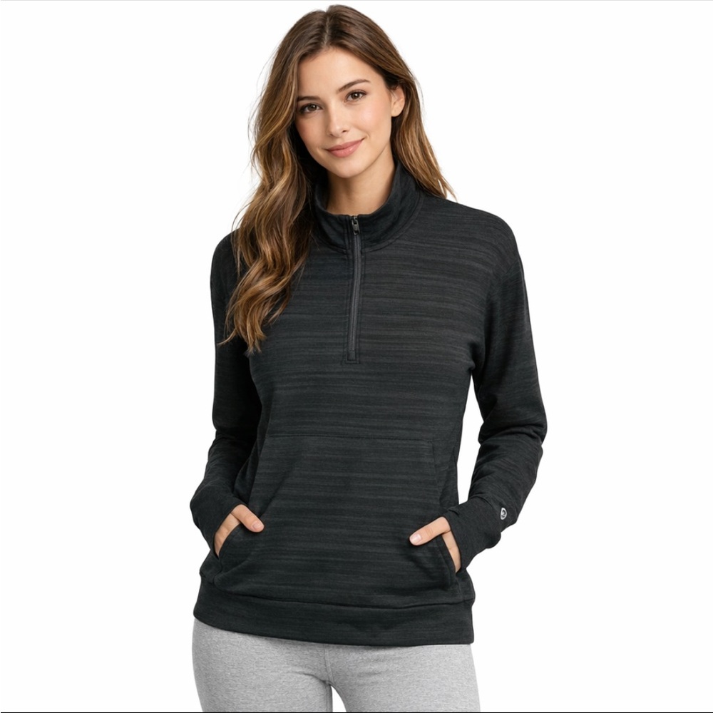 KÜHL Women's Accel 1/2 Zip lightweight performance black sweatshirt EUC - Picture 1 of 10